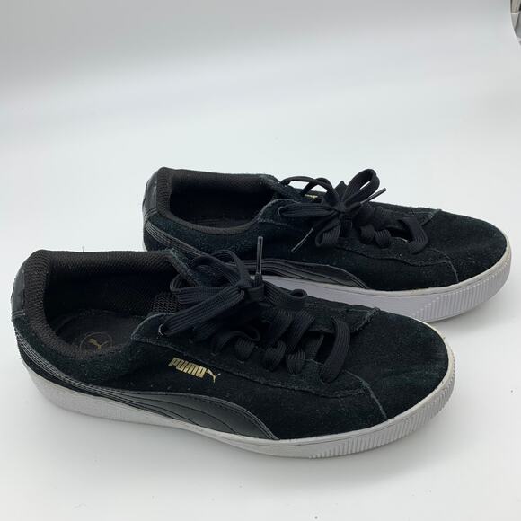 PUMA Black Suede Leather Women's Size 9 US Athletic Shoes - Picture 6 of 6